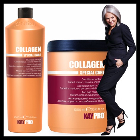 Антиейдж шампоан с колаген за тънка и слаба коса  KAYPRO Collagen Shampoo 1000ml	
